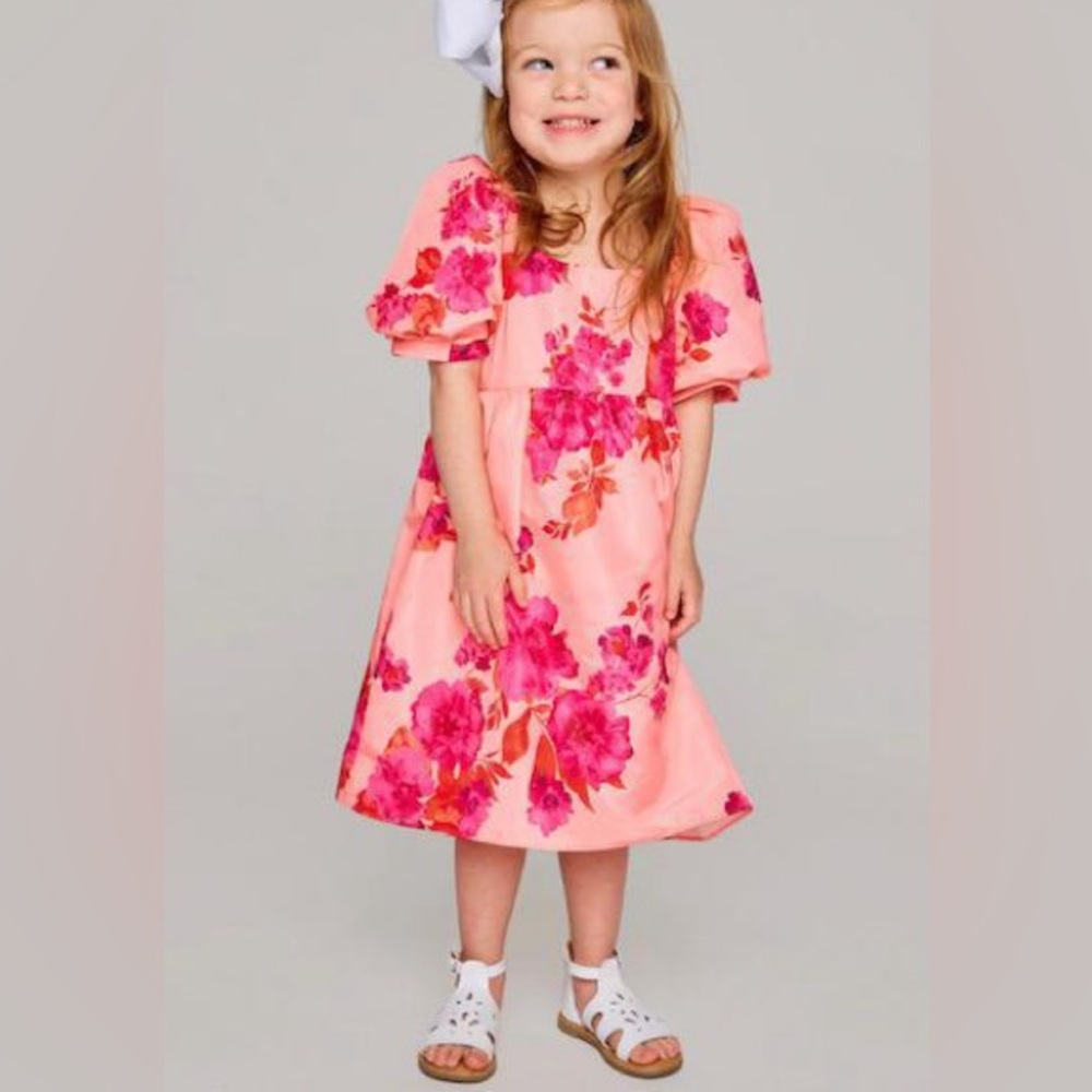 Buddy Love Floral Pink Kids Dress 6T
